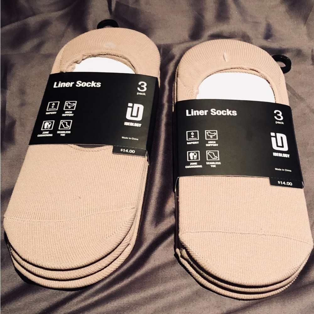 Ideology Women Beige 2-3 Pack Liner Socks One Size